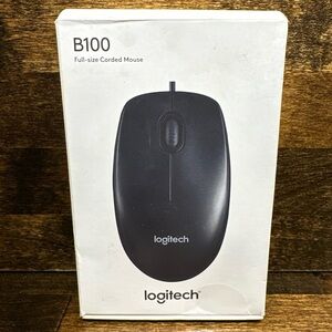 Logitech B100 (910-001439) Optical USB Mouse New In Box